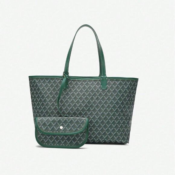 Green Elegant Women's Shoulder Casual Handbag/Tote - Picture 6 of 7